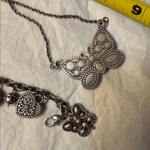 Brighton Silver Necklace, Bracelet & Earrings Set 290 - Picture 10 of 10